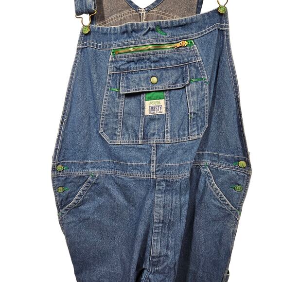 Liberty Men's Stonewashed Denim Bib Overalls 42x30 - Picture 7 of 16